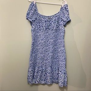 Blue Floral Spring Dress